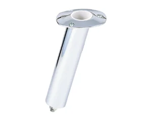 Lee's 15 Degree SS Flush Mount Swivel Base Rod Holder - 2" x 9" - Medium