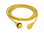 Marinco 30 Amp PowerCord PLUS Cordset w/Power-On LED - Yellow 50ft