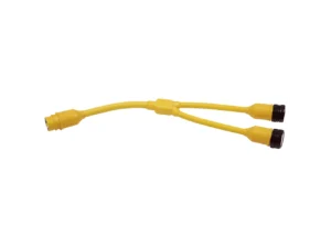 Marinco Y-Adapter, 2-30A 125V Locking to 50A 125/250V Locking
