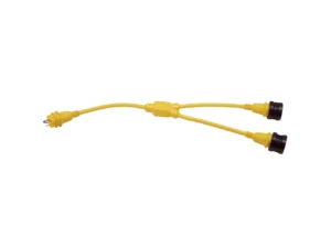 Marinco Y-Adapter, 2-30A Locking to 30A Locking