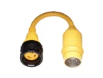 Marinco Pigtail Adapter, 30A Locking to 50A Locking