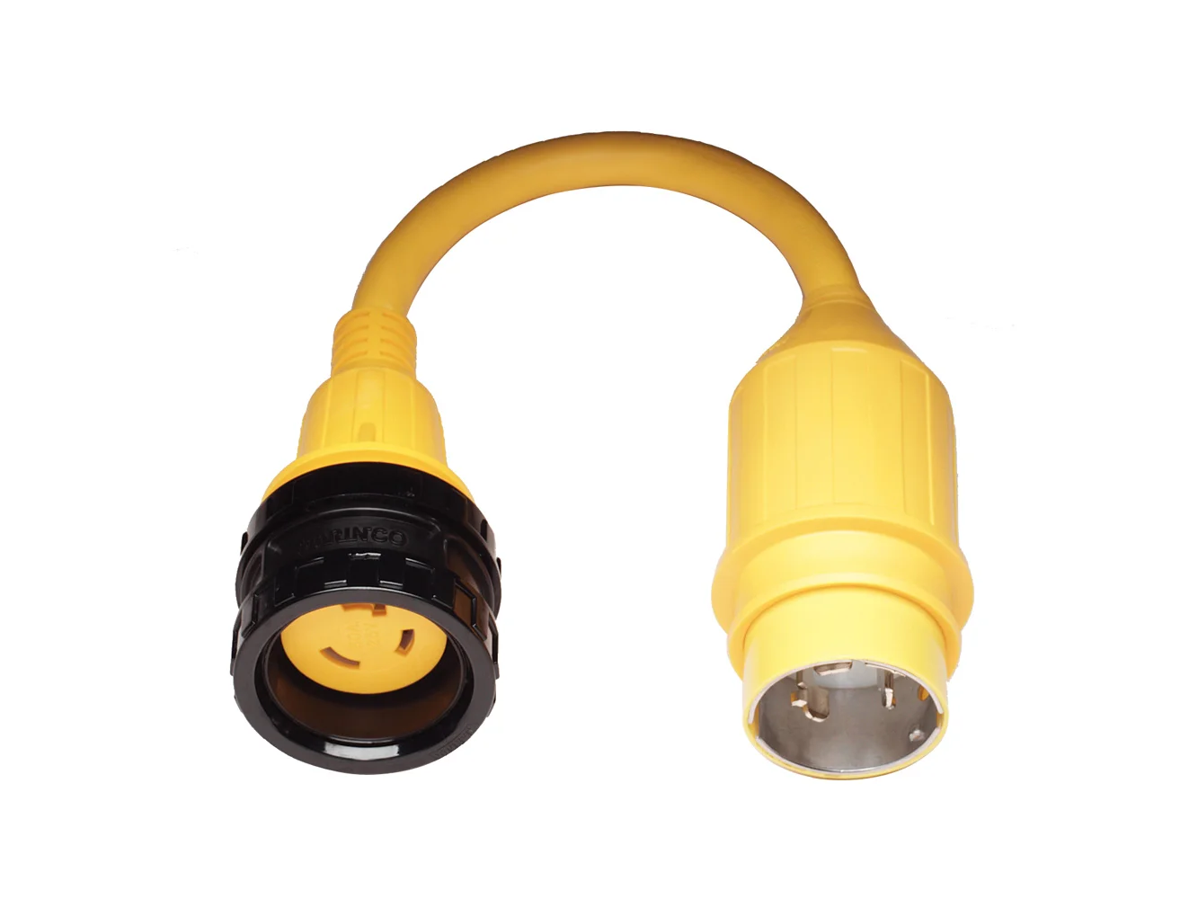 Marinco Pigtail Adapter, 30A Locking to 50A Locking