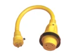Marinco Pigtail Adapter Plus - 30A Female To 15A Male
