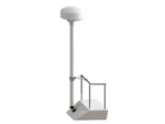 Seaview 8' Radar Mast Pole Kit w/1 Stand-Off Kit