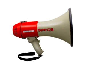 Speco ER370 Deluxe Megaphone w/Siren - Red/Grey - 16W