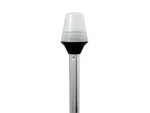 Attwood Frosted Globe All-Around Pole Light w/2-Pin Locking Collar Pole - 12V - 36"