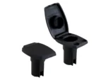Attwood Oval 2-Pin Base f/Angled Pole - Black
