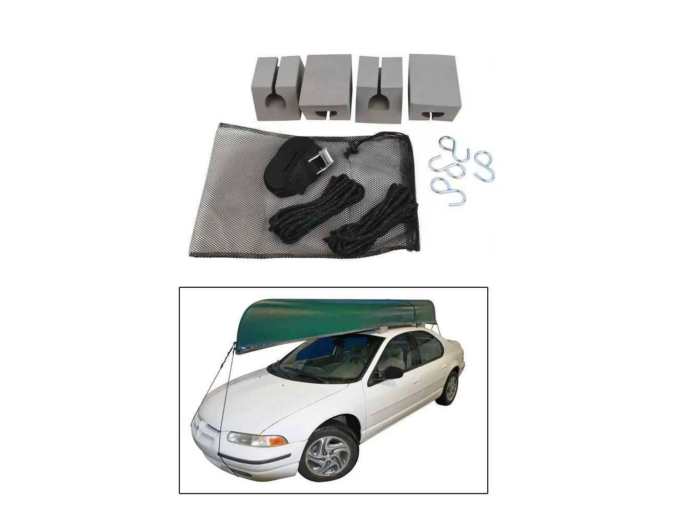 Attwood Canoe Car-Top Carrier Kit