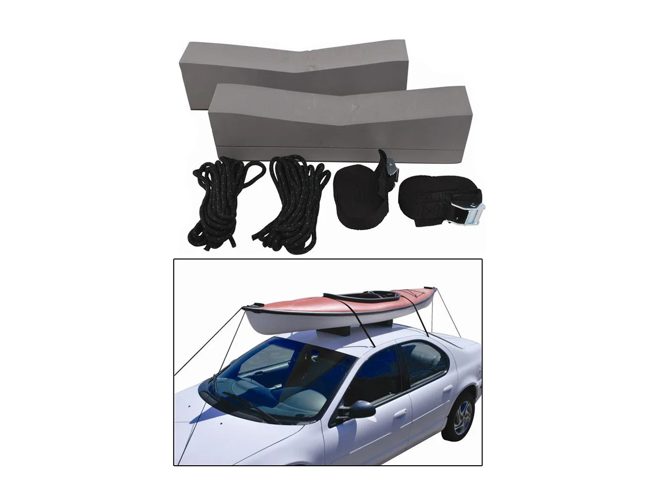Attwood Kayak Car-Top Carrier Kit