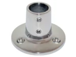 Whitecap ⅞" O.D. 90° Round Base SS Rail Fitting