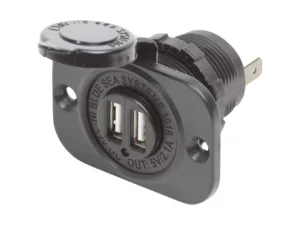 Blue Sea Dual USB Charger Socket - 2 USB Ports w/Watertight Cap