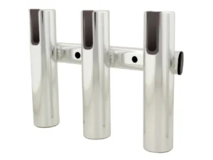 TACO 3-Rod Holder Rack - Brushed Aluminum