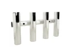 TACO 4-Rod Holder Rack - Brushed Aluminum