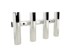 TACO 4-Rod Holder Rack - Brushed Aluminum