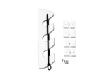 TACO 3-Rod Poly Bungee Rod Holder Rack - White