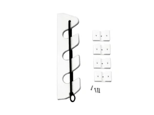 TACO 3-Rod Poly Bungee Rod Holder Rack - White