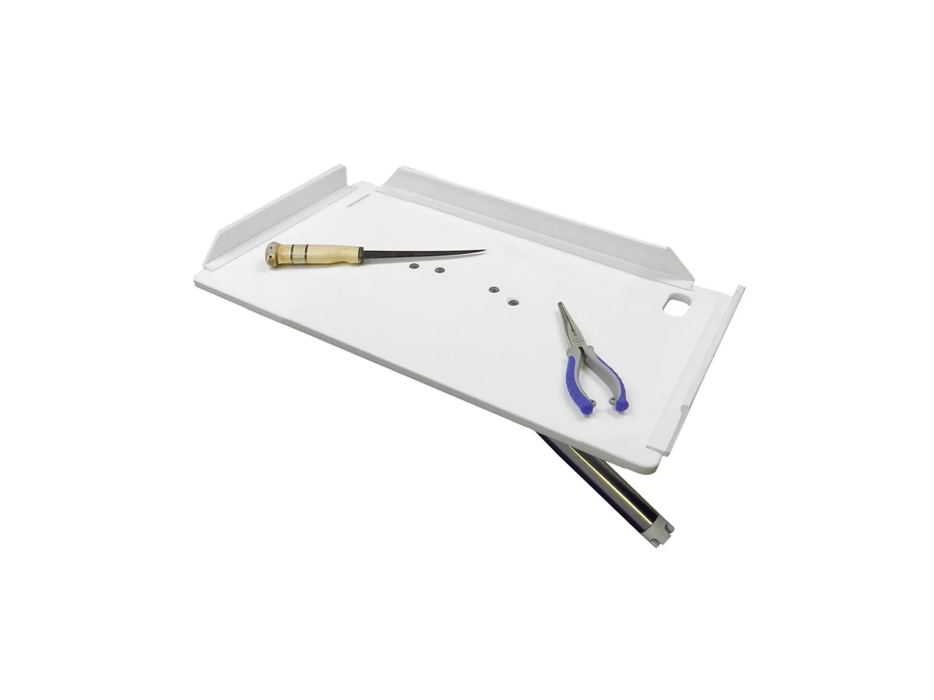 TACO 20" Poly Filet Table w/Adjustable Gunnel Mount - White