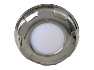 Lumitec Aurora - LED Dome Light - Polished SS Finish - 2-Color White/Blue Dimming