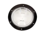 Beckson 4" Clear Center Screw Out Deck Plate - Black