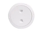 Beckson 6" Non-Skid Screw-Out Deck Plate - White