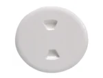 Beckson 5" Twist-Out Deck Plate - White