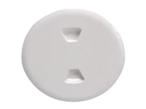 Beckson 5" Twist-Out Deck Plate - White