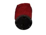 Beckson 4" Stow-Away Deck Plate - Black w/12" Bag