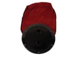 Beckson 6" Stow-Away Deck Plate - Black w/12" Bag
