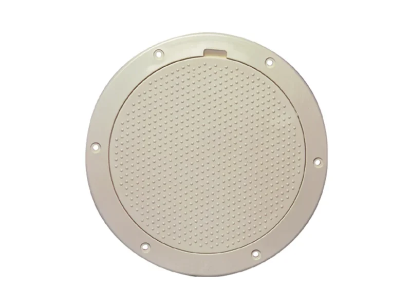 Beckson 6" Non-Skid Pry-Out Deck Plate - Beige