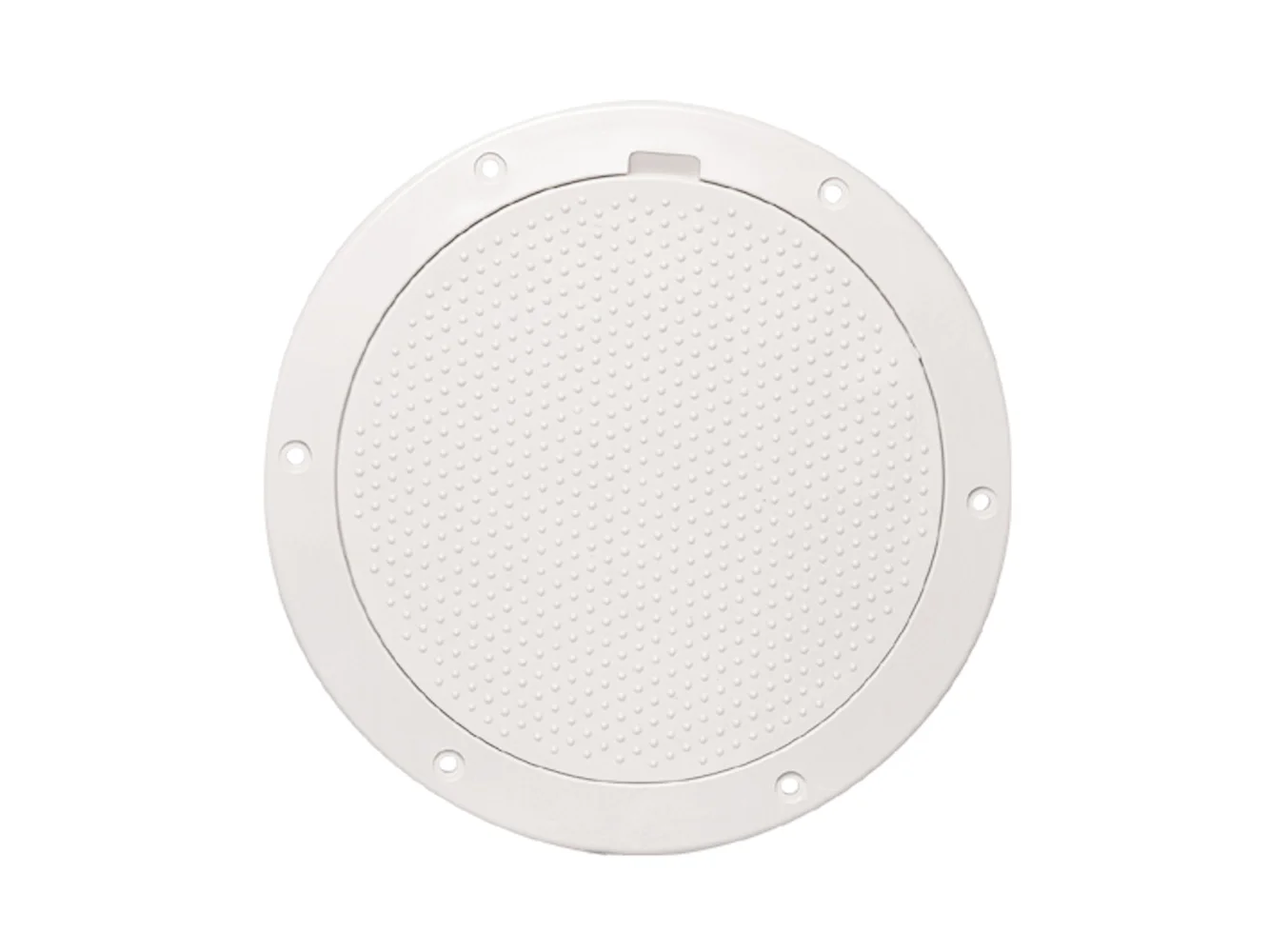 Beckson 6" Non-Skid Pry-Out Deck Plate - White