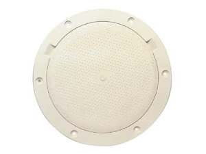 Beckson 8" Non-Skid Pry-Out Deck Plate - Beige