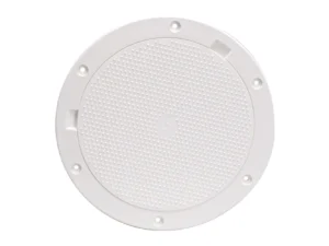 Beckson 8" Non-Skid Pry-Out Deck Plate - White