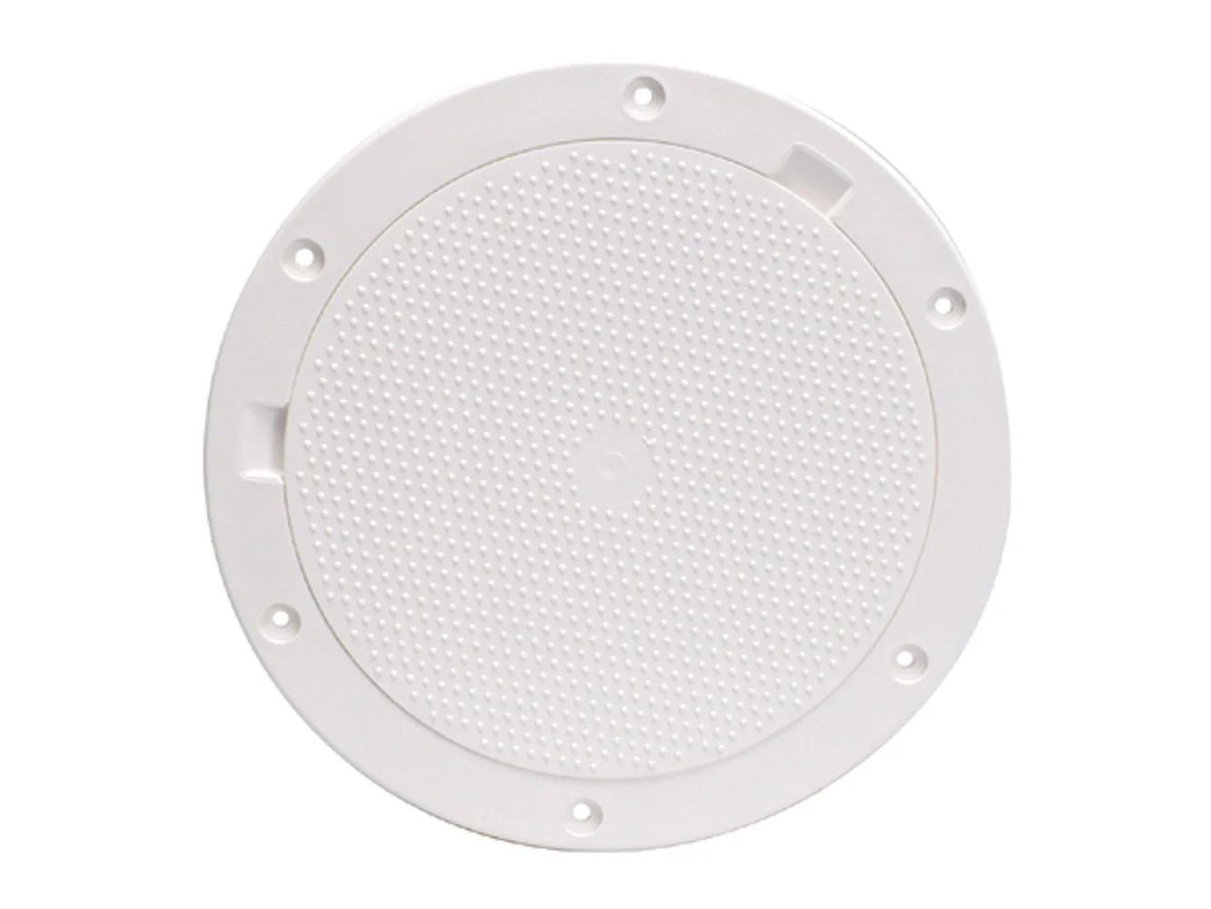 Beckson 8" Non-Skid Pry-Out Deck Plate - White