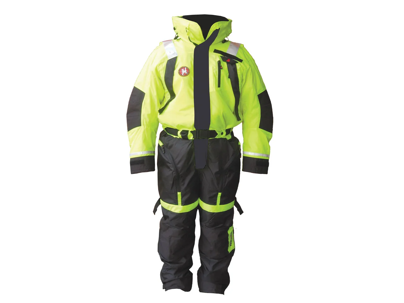 First Watch AS-1100 Flotation Suit - Hi-Vis Yellow - Small