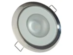 Lumitec Mirage - Flush Mount Down Light - Glass Finish/Polished SS Bezel - 3-Color Red/Blue Non-Dimming w/White Dimming