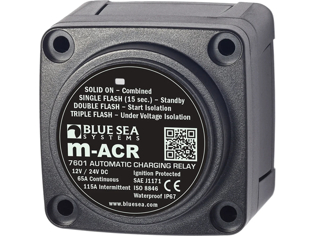 Blue Sea 7601 DC Mini ACR Automatic Charging Relay - 65 Amp