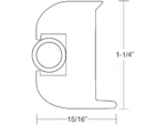 TACO Flex Vinyl Rub Rail Kit - White w/White Insert - 50'