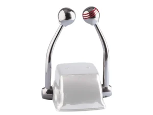 Schmitt Marine Standard Control Arm Set w/Red Throttle Knob & Plain Shift Knob - Includes Arms & Knobs Only