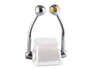 Schmitt Marine Standard Control Arm Set w/Gold Throttle Knob & Plain Shift Knob