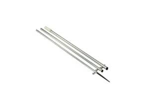 Lee's 13' Bright Silver Center Rigger Pole w/Black Spike 1-3/8"