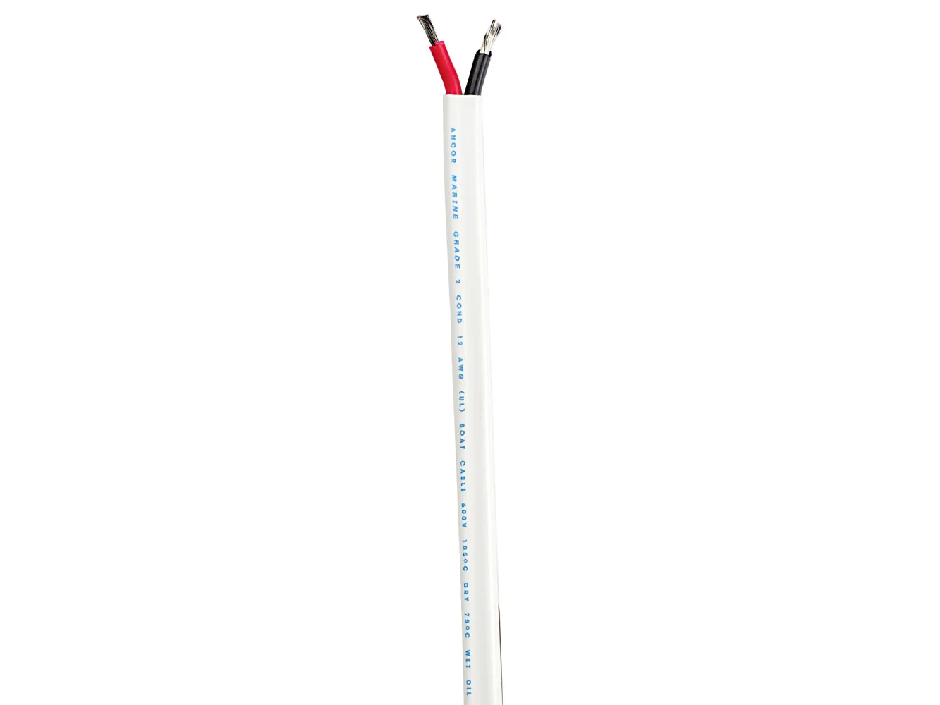 Ancor Standard Duplex Cable - Flat 10/2 - 2x5mm² - Red/Black - 100'