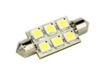 Lunasea Single-Sided 6 LED Festoon - 10-30VDC/1.5W/97 Lumens - Warm White