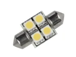 Lunasea Single-Sided 4 LED Festoon - 10-30VDC/0.7W/60 Lumens - Warm White