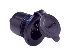 Marinco Marine On-Board Hard Wired Charger Inlet - 15Amp - Black