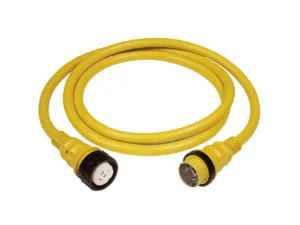 Marinco 50Amp 125/250V Shore Power Cable - 25' - Yellow