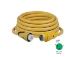 Marinco CS503-50 EEL 50A 125V Shore Power Cordset - 50' - Yellow