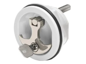 Whitecap Compression Handle - Nylon White/Stainless Steel - Locking
