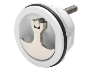 Whitecap Compression Handle - Nylon White/Stainless Steel - Non-Locking