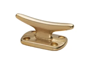 Whitecap Fender Cleat - Polished Brass - 2"