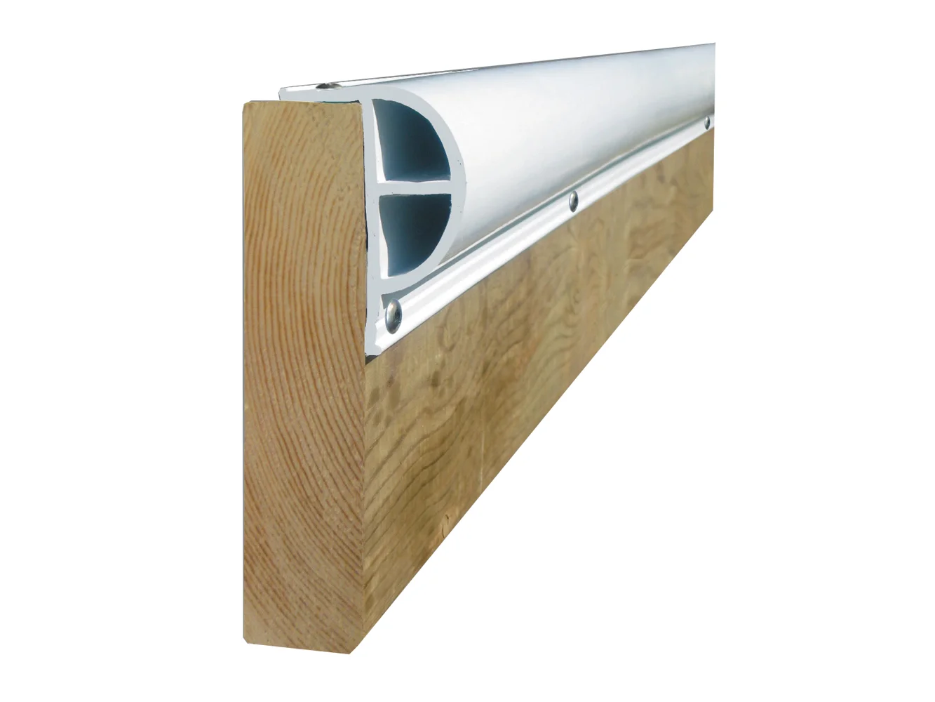 Dock Edge PRODOCK Heavy "P" Dock Profile - (3) 8' Sections - White